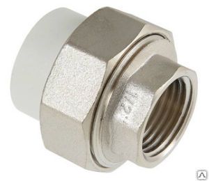 фото Муфта комб. РАЗБ. внутр.рез. 32*1"белый  VALTEC
