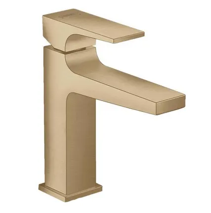 Фото №0 Смеситель для раковины Hansgrohe Metropol 110 со сливным клапаном Push-Open 32507140 бронза