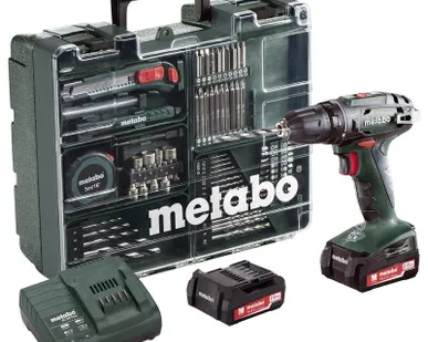 фото Винтоверт аккумуляторный BS 18 2х2.0Ач LiIon с набором оснастки Metabo 602207880
