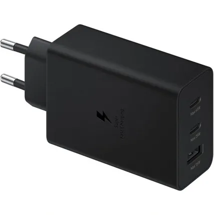 Фото №0 Сетевое зарядное устройство Samsung 65W 2USB-C/USB-A EP-T6530 Black