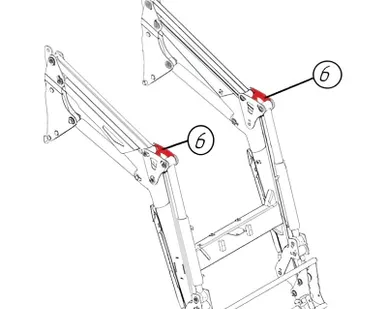 фото (CZ 31150) Левый треугольник фронтального погрузчика Метал Фах Т220 (T220-1.130.001.000L)