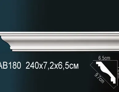 фото Карниз АВ180 (240х7,2х6,5см).