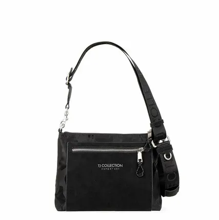 Фото №0 Комбинированная сумка-кроссбоди в стиле унисекс TJ COLLECTION YH 8211224 BLZ