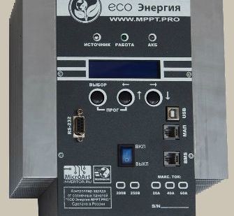 фото Программируемый солнечный контроллер для солнечной электростанции 60 А