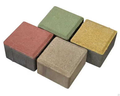 фото Тротуарная плитка Квадрат 20*20*6 желтый