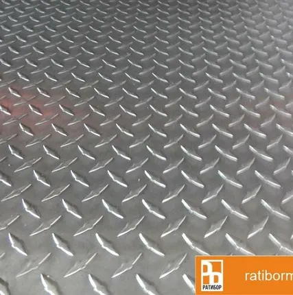 Фото №0 Лист алюминиевый рифленый 4х1500х3000 мм квинтет