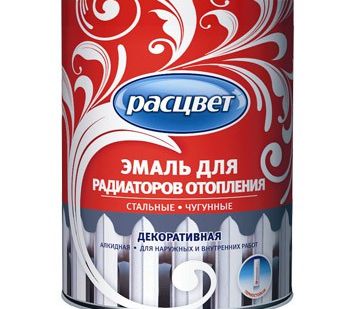 фото Эмаль для радиаторов Расцвет алкидная 1кг