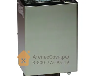 фото Печь EOS Bi-O-Mini 3,0 кВт (нержавеющая сталь, с парогенератором, арт. 942444А)