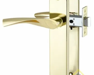 фото Ручка защёлка межкомнатная врезная SET F2011 GP Золото