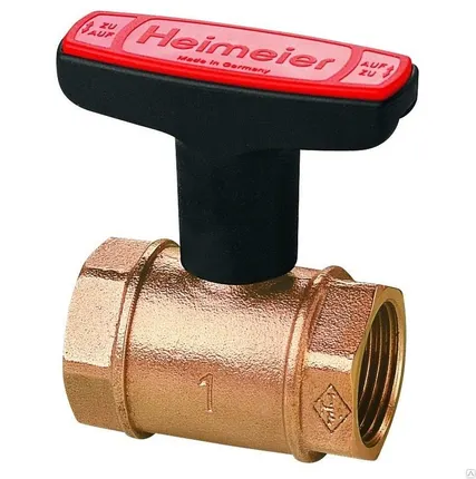 Фото №0 Кран бронзовый шаровой Heimeier Globo H 0600 с ручкой