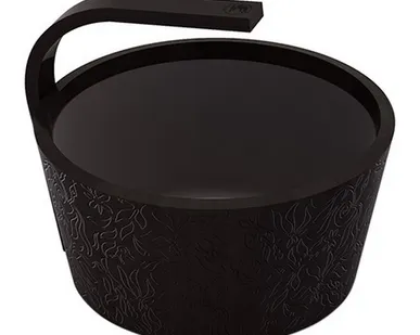 фото Шайка Sawo DragonFire SteamWater 300-BL-DRF (черная, 9 л)