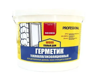 фото Герметик "NEOMID Professional" (15 кг.) ведро (БЕЛЫЙ) для утепления