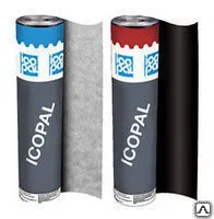 Фото №0 Рулонная гидроизоляция Икопал В, ЭКП (сланец зеленый/пленка)