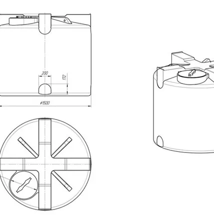 Фото №3 Емкость Т 2000 литров в обрешетке
