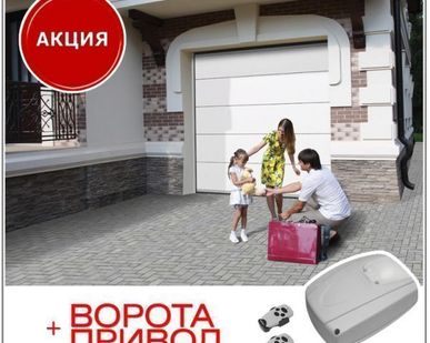 фото Автоматические секционные ворота Алютех