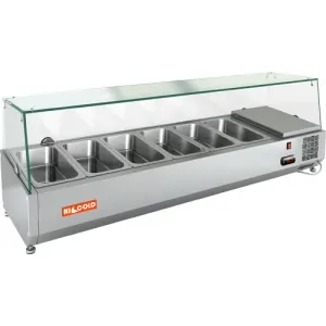 фото Витрина холодильная настольная HICOLD VRX 1400 1/3