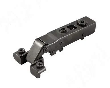 фото HARMONY петля для алюминиевого профиля без амортизатора, без пружины (90/105), накладная, стандартная, цвет черный никель (51MS410510UBN)