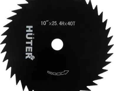 фото Нож для триммера 255х40Тх25.4х1,8 "Huter" GTD-40T Арт.:71/2/7