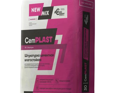 фото Штукатурка цементная влагостойкая «CemPLAST»