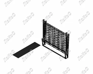 фото Стеллаж для очков складной с зеркалом 120 ячеек