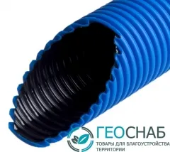 Фото №0 Труба защитная двустенная d160мм синяя