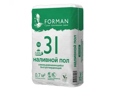 фото Наливной пол Forman 31, базовый самовыравнивающийся