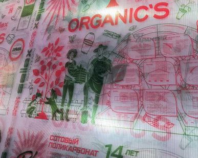 фото Сотовый поликарбонат 2100х6000х4мм (прозрачный) Sellex Organic, 0,47кг/м2