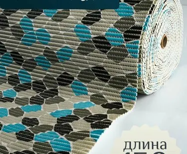 фото Коврик для ванной и туалета напольный из вспененного ПВХ 65 х 150см камни VK22003