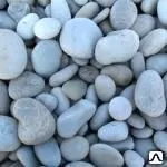 фото Галька (в ассортименте), цвет речная светлая плоская, фракция 6-10 мм, т