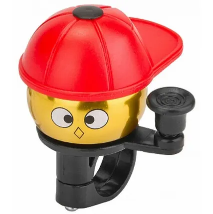 Фото №0 Звонок 10A-05 "Кепка" алюминий/пластик, красно-золотисто-чёрный