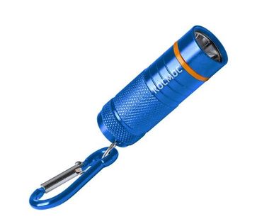 фото Фонарь брелок 1ВтLED 4xLR44 входят в комплект корпус анодированный алюминий карабин КОСМОС KOC205B