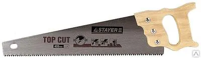Фото №0 Пила STAYER MASTER по дереву, 2-комп.рукоятка, закаленный зуб, 5 TPI (5мм)