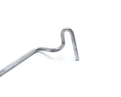 фото Крючок одинарный на экономпанель, L=300мм d-5мм, цинк