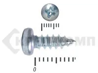 фото Шуруп с полукруглой головкой DIN7981 3,5х 9,5 Средняя фасовка (3000шт)