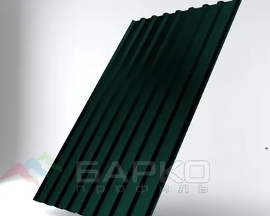 фото Профлист НС-20 - 1150 мм (1100 мм) 00000330/э RAL 6005 Полиэстер Эконом