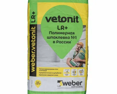 фото Шпатлевка финишная полимерная Ветонит Weber Vetonit LR+ 20кг