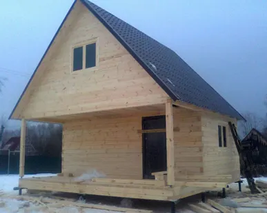 фото Дачный дом с верандой, 6*4 м