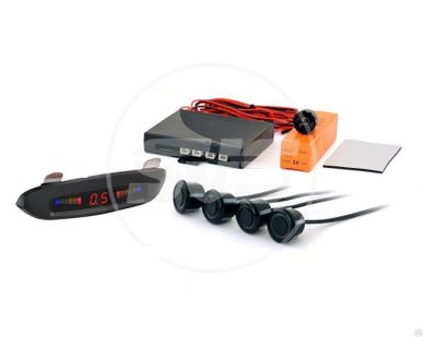 фото Парковочный радар SVS 4 датчика белый LED-004-4