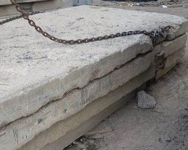 фото Демонтаж дорожных плит