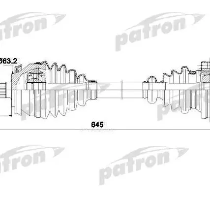Фото №0 PDS0307 Полуось