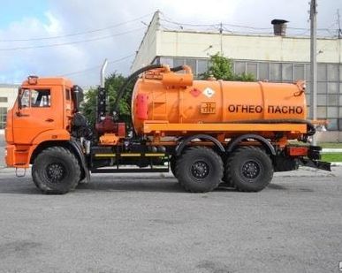 фото Машина вакуумная нефтепромысловая АКН-10 (мод. 6673-20) на шасси КАМАЗ 4311
в