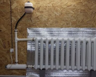 фото Альтернативное отопление в гараж радиаторы