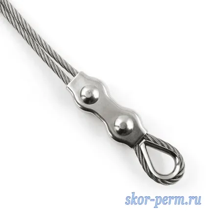 Фото №2 Зажим для троса 2 мм, AWT 2 Z двойной