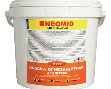 фото Неомид (Neomid) Огнезащитная краска для древесины 040 6 кг.