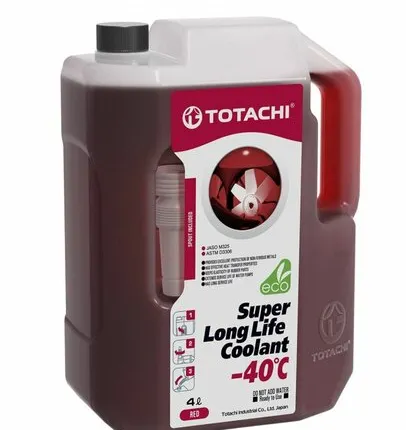 Фото №0 Антифриз totachi красный Long Life -40 4 кг