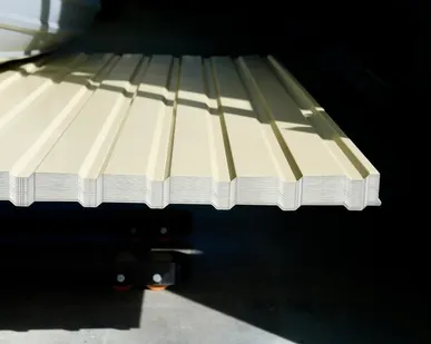 фото Профлист С-10 / бежевый / 0.45 мм. - RAL 1014 / Слоновая кость - Глянцевая - с ЛКП - Первый - С-10 - Индивидуальные - Розница