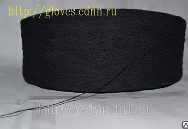 фото Пряжа для перчаток Nm10/1 черная