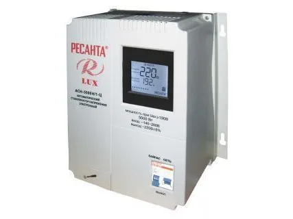 Фото №0 Стабилизатор цифровой Ресанта (настенный) АСН-5000Н/1-Ц Lux