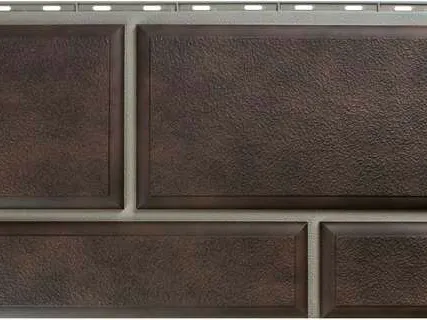 Фото №0 Фасадная панель Камень Флорентийский (коричневый)