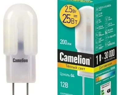 фото Лампа светодиод. Camelion 2.5/3W G4 (холод)